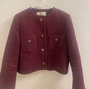 Ba&sh Meredith Burgundy Jacket